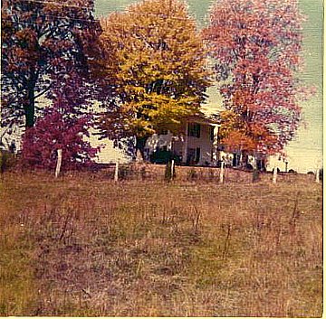 The back of the Macy Mack Gallaher home, from a photo taken in the 1960's. In front of the house was Beaver Ridge and Hardin Valley Road. Behind the house the 90 or so acres of dairy farm that occupied Macy until he was in his late 80's.